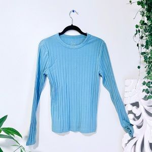 {A New Day} Long-Sleeve Ribbed Top